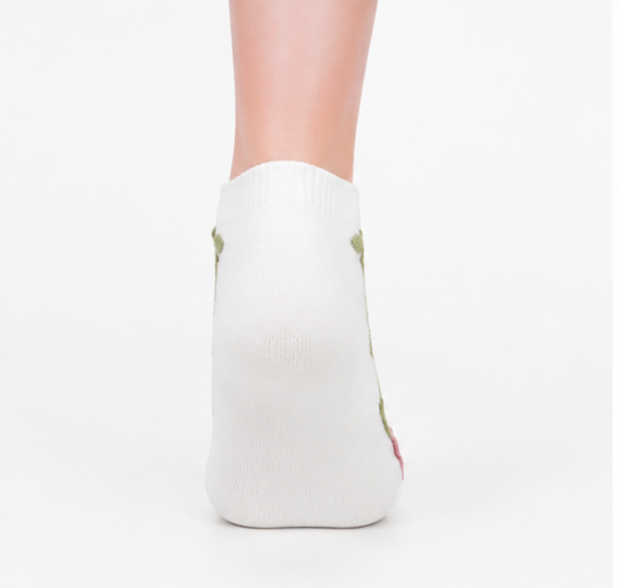 Kids Floral Vine Ankle Socks - Image 4
