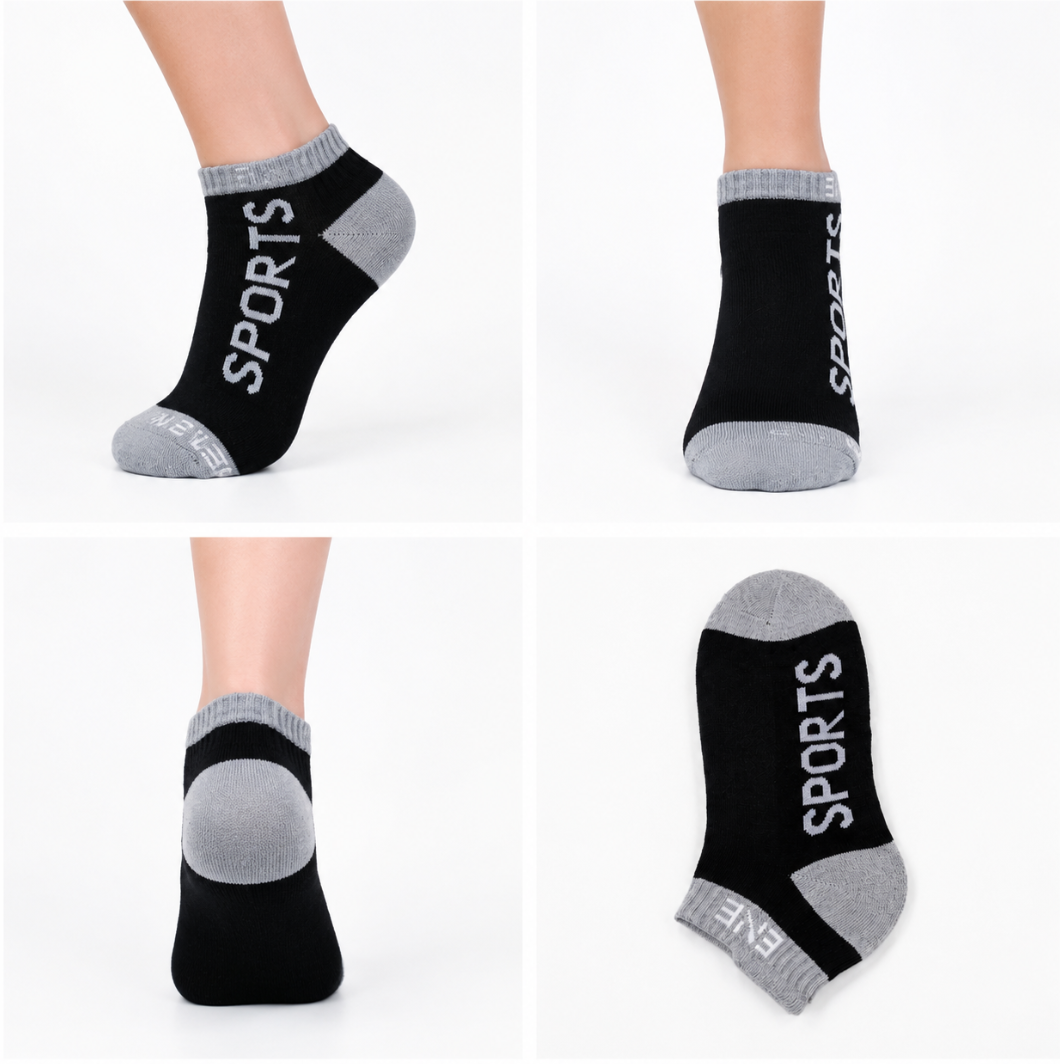 Unisex Color Block Sports Ankle Socks - Image 9