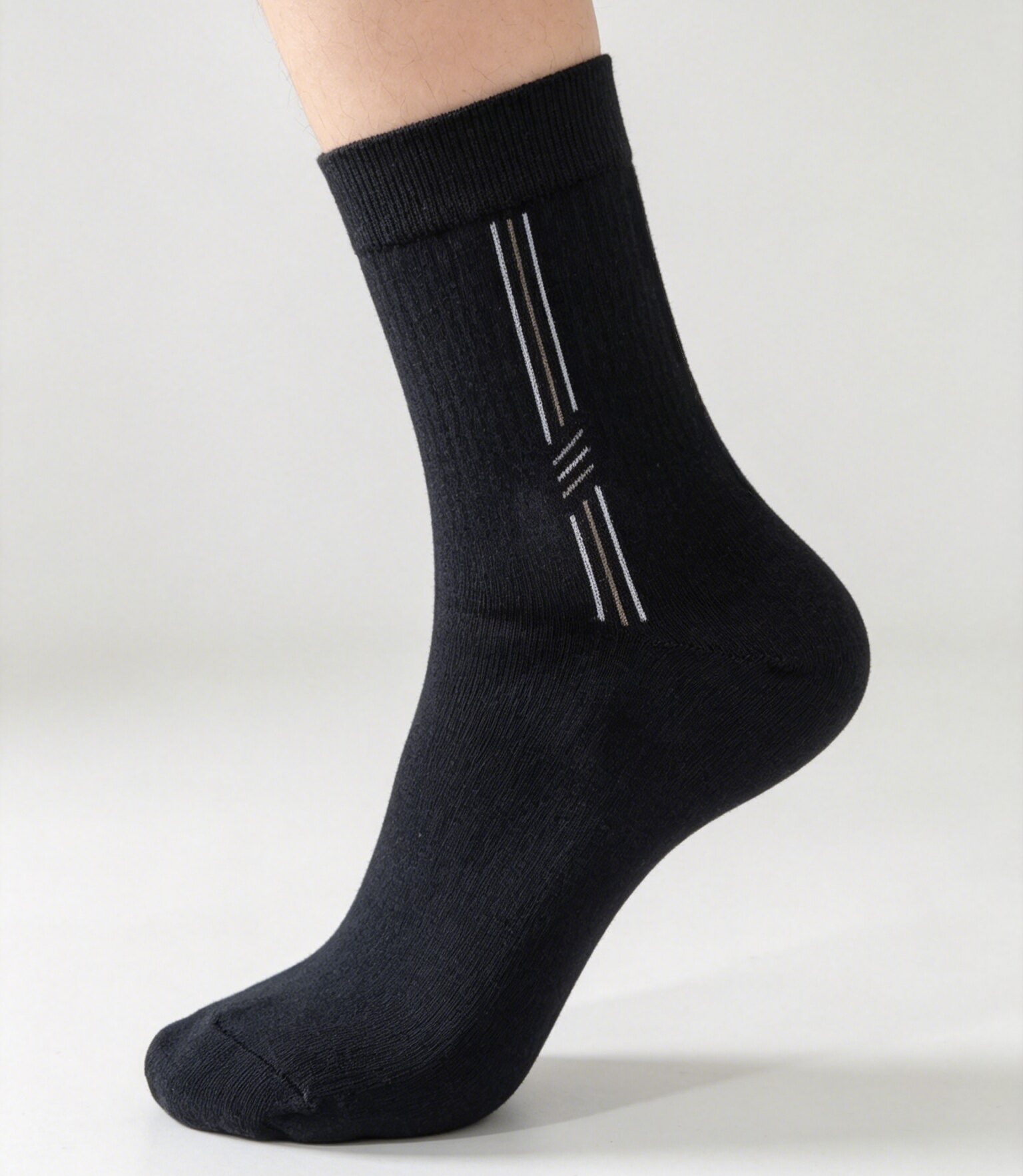 Men’s Striped Business Crew Socks