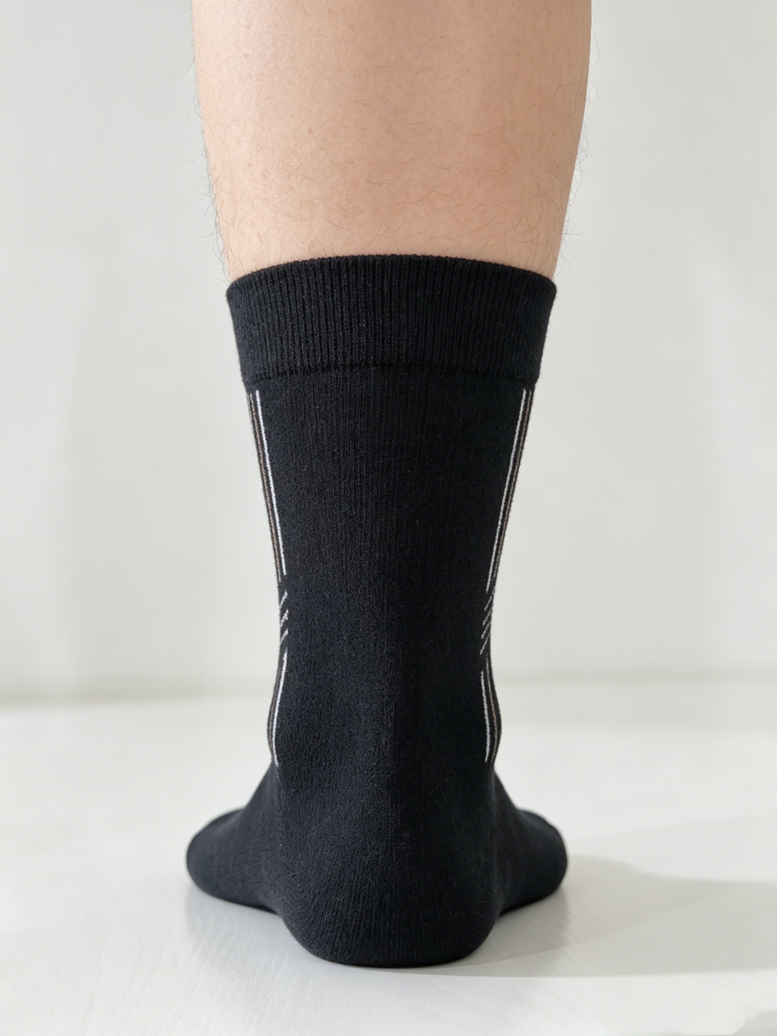 Men’s Striped Business Crew Socks - Image 3