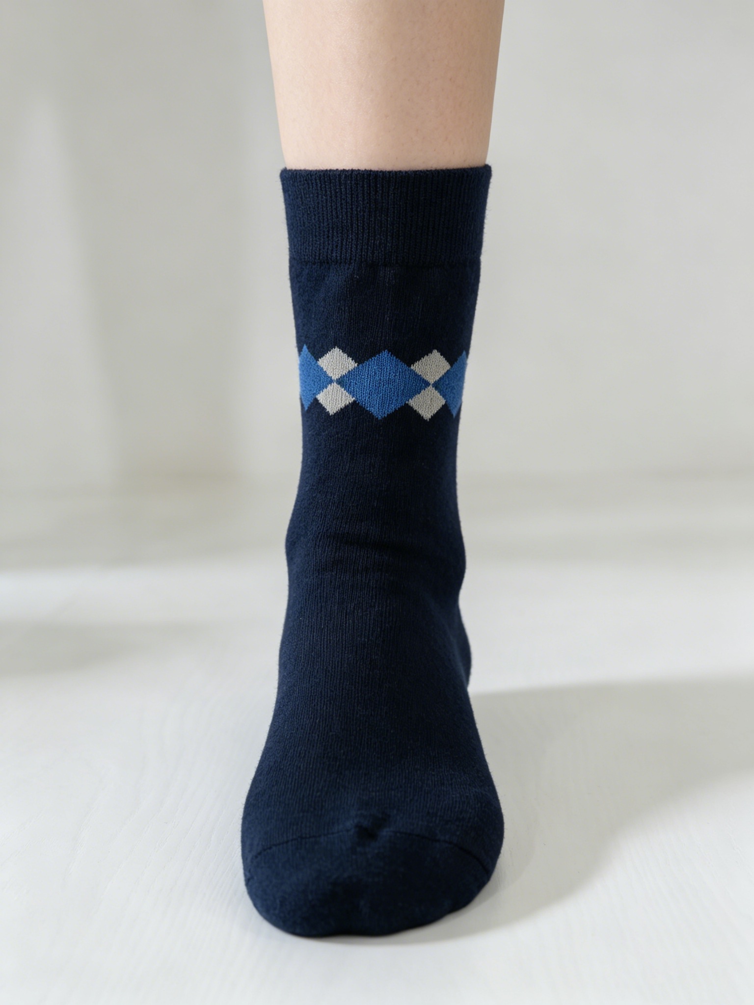 Men’s Argyle Business Crew Socks - Image 2