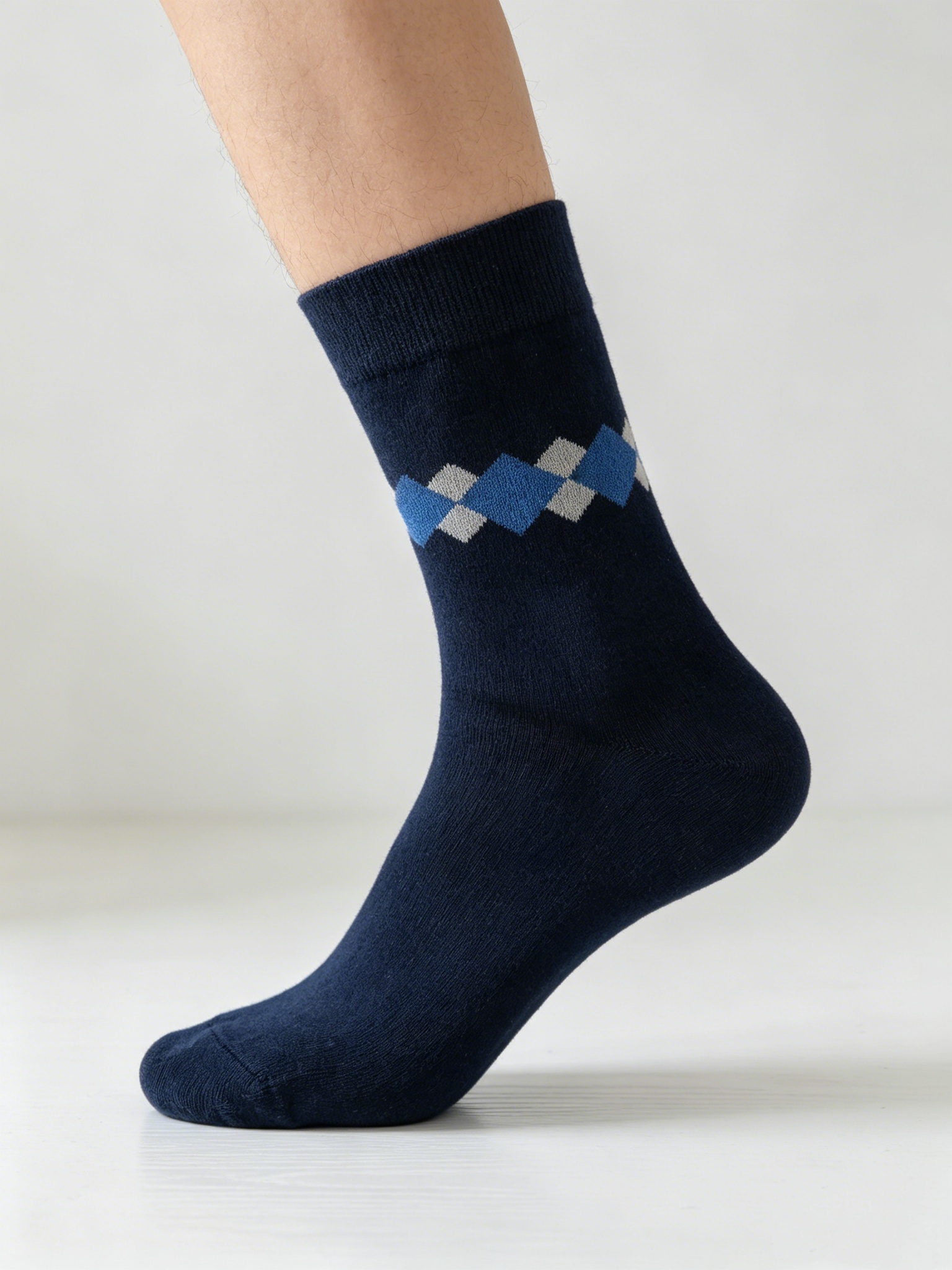 Men’s Argyle Business Crew Socks