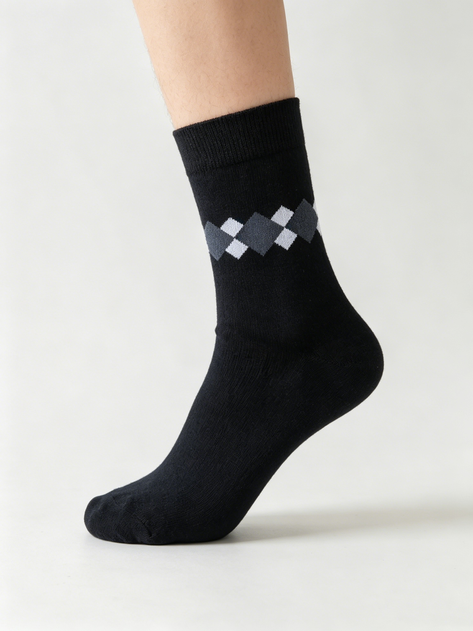 Men’s Argyle Business Crew Socks - Image 4