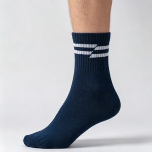 Classic Striped Athletic Crew Socks