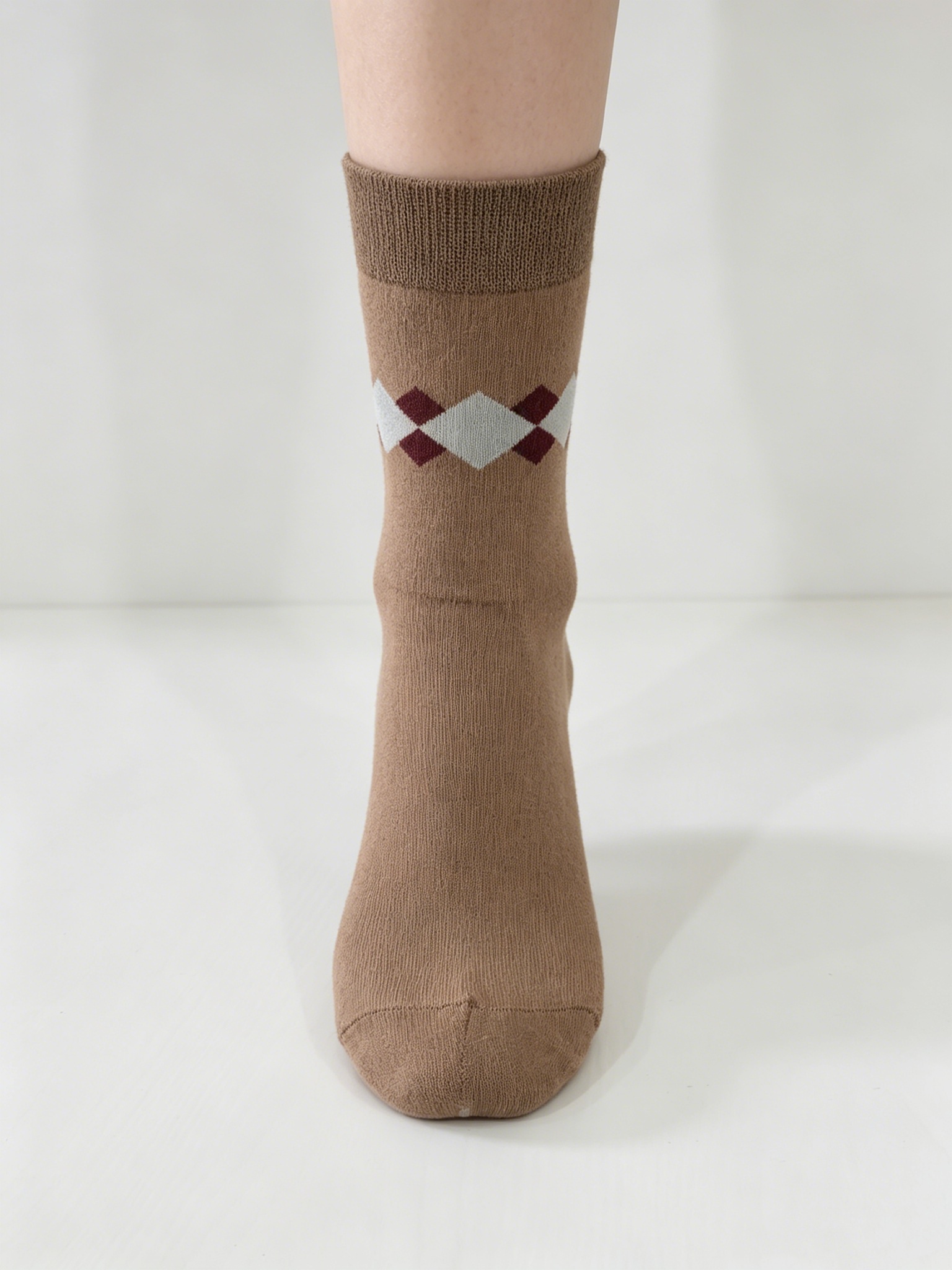 Women’s Argyle Casual Crew Socks - Image 2