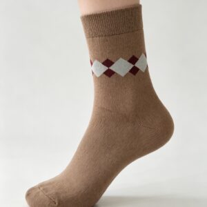 Women’s Argyle Casual Crew Socks