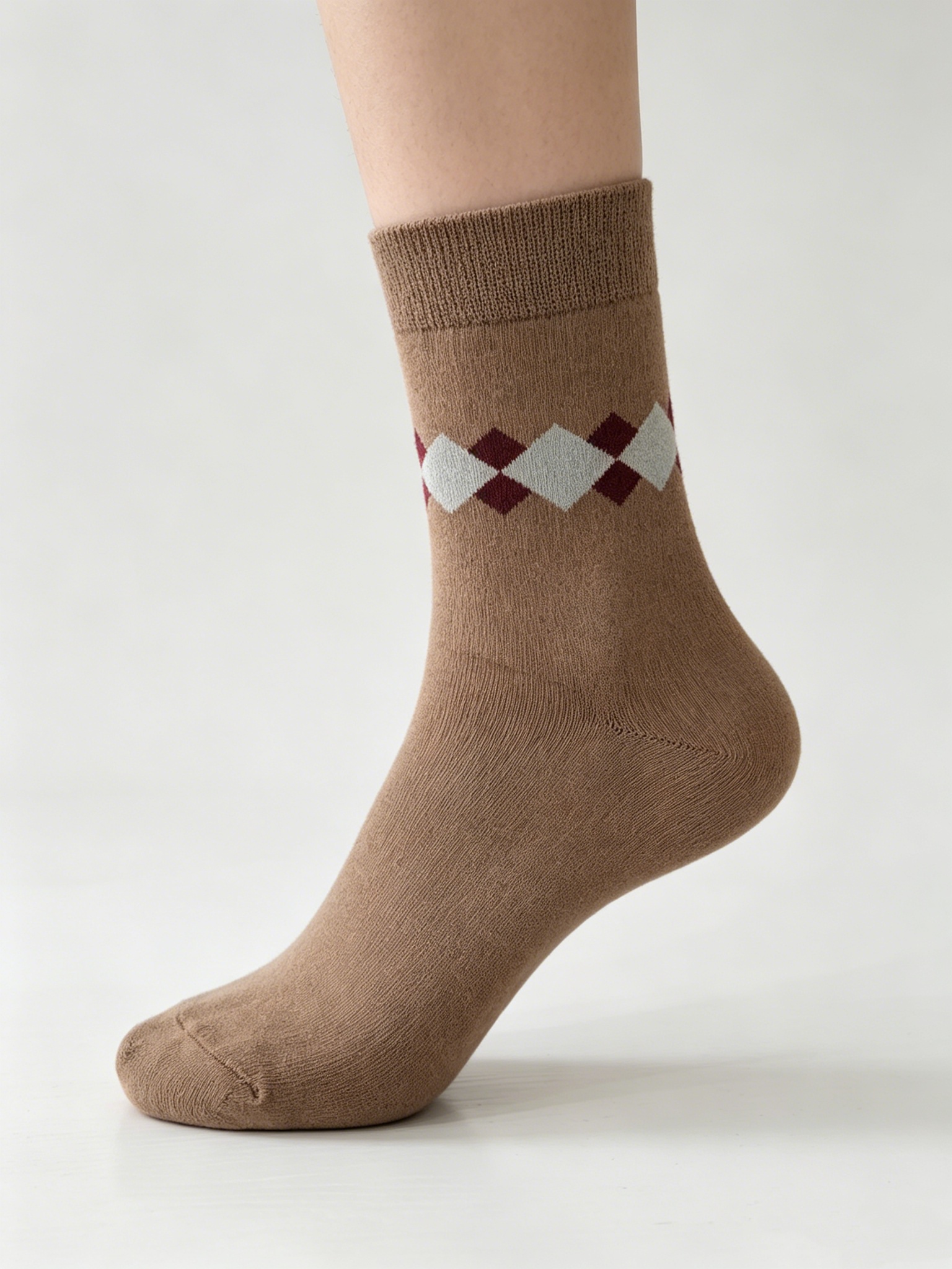 Women’s Argyle Casual Crew Socks