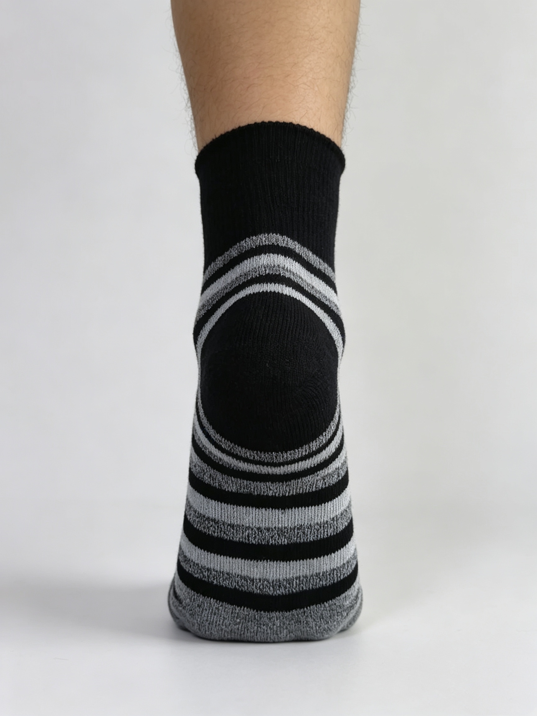 Charcoal Stripe Diabetic Comfort Socks - Image 8